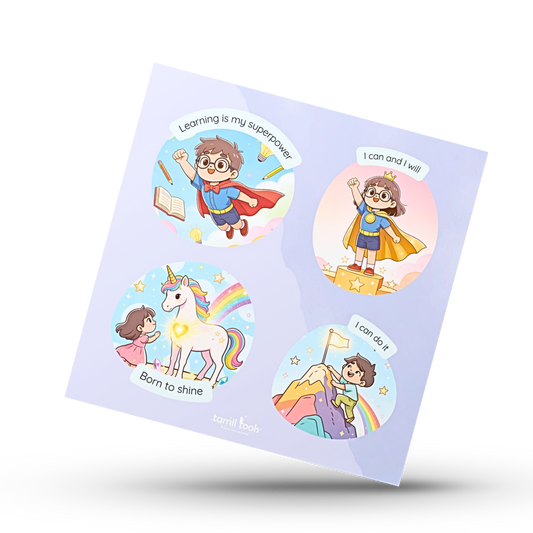 10 x Affirmation Stickers [English]